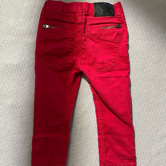 H&M Red Slim skinny Cut Jeans rockstar style 1.5 years -2 years 2t - Picture 9 of 9